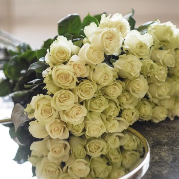 Букет 51 белая роза