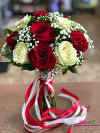 Свадебный букет на роспись Люблю