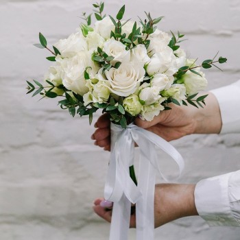 Свадебный букет с розой "Для Невесты"