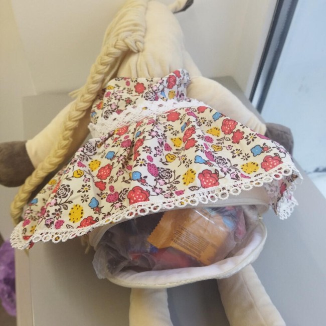 Игрушка с конфетами "лошадка девочка"